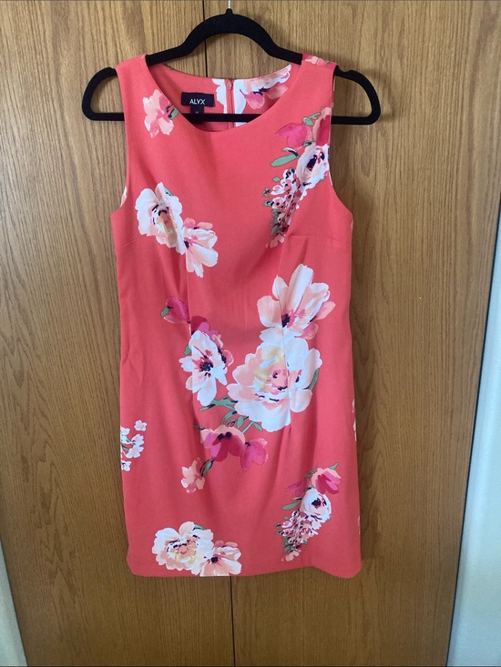 Alyx Dresses & Skirts - ALYX Coral Pink Floral Sleeveless Mini Dress